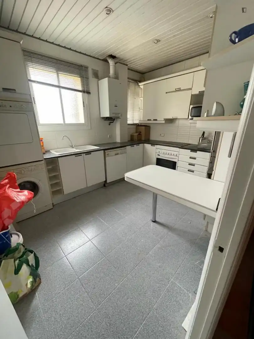 Kitchen of Apartments for share in Barcelona  with Furnished, Washing machine and Internet