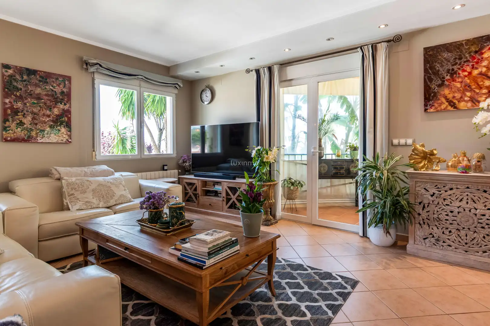 Living room of Houses for sale in L'Alfàs del Pi  with Air Conditioner, Heating and Terrace
