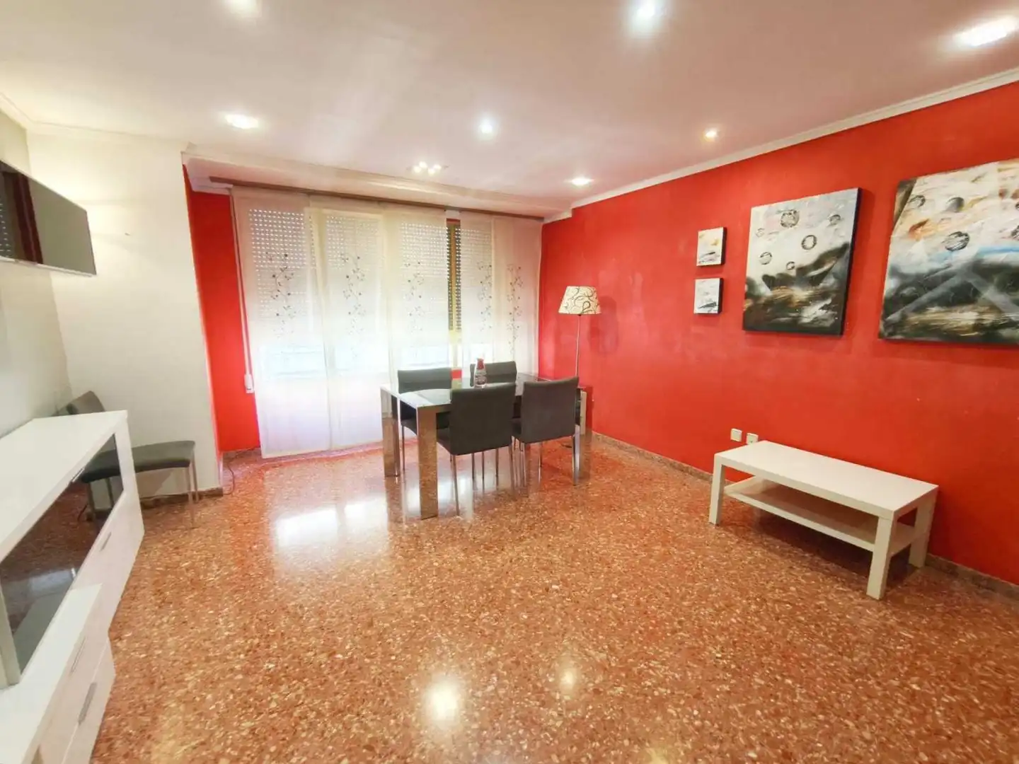 Dining room of Flat for sale in Sueca  with Air Conditioner, Storage room and Furnished