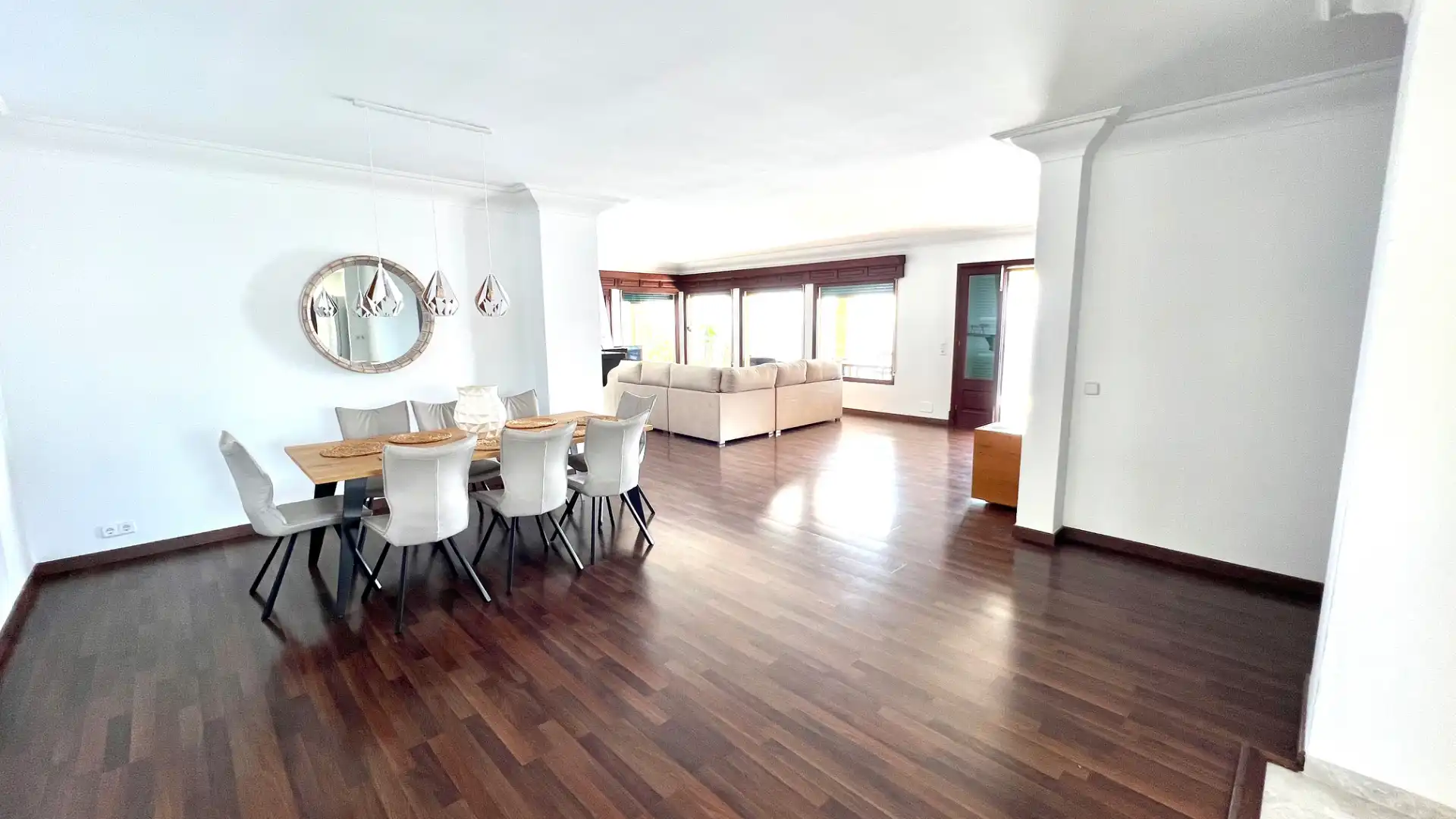 Dining room of Flat for rent in Alcúdia  with Air Conditioner, Parquet flooring and Terrace