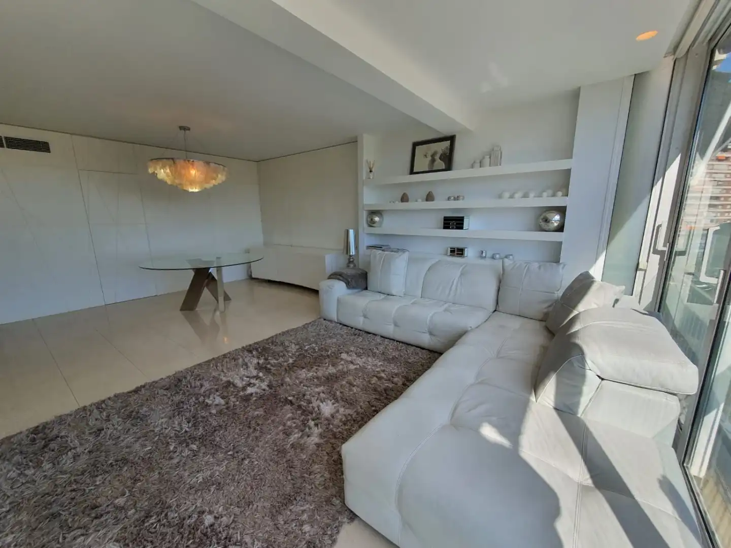 Sala d'estar de Pis de lloguer en  Murcia Capital amb Aire condicionat i Rentadora