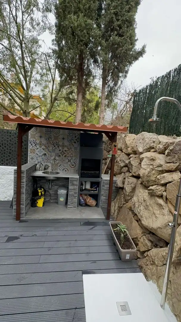 Kitchen of Detached homes for rent in Mutxamel  with Air Conditioner, Private garden and Parquet flooring