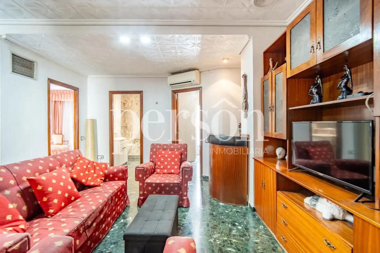 Sala de estar de Piso en venta en Valencia con Aire acondicionado, Terraza y Amueblado