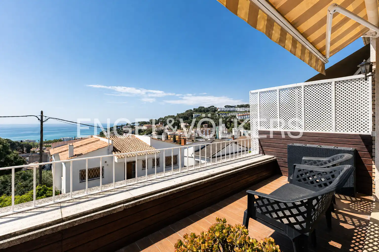 Terrace of Flat for sale in Caldes d'Estrac  with Air Conditioner, Heating and Private garden