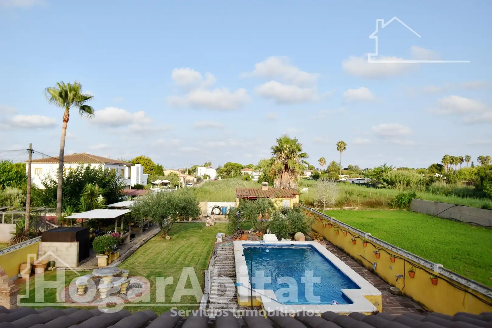 Garten von Haus oder Chalet zum Verkauf in Castellón de la Plana / Castelló de la Plana mit Klimaanlage, Privatgarten und Terrasse