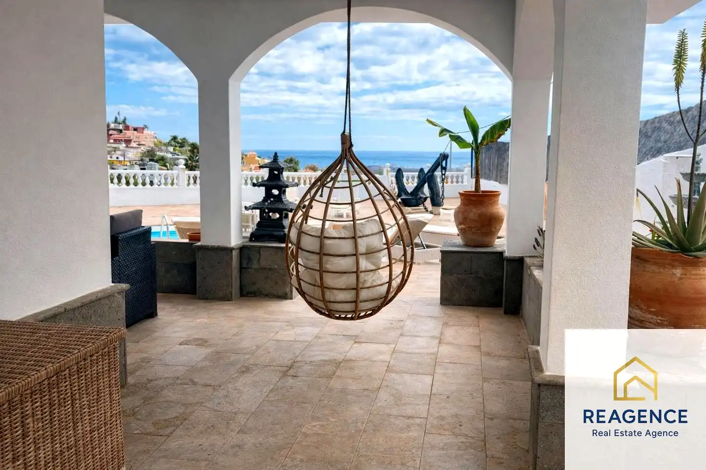 Terraza de Casa o chalet en venta en El Salobre