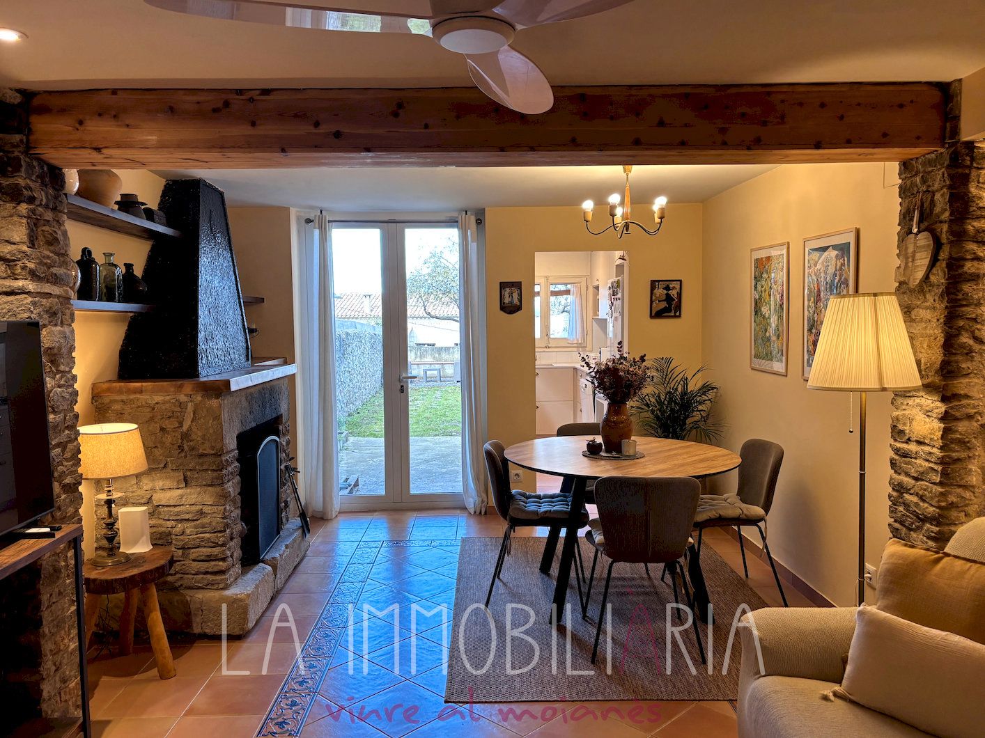 Menjador de Dúplex en venda en Castellterçol amb Jardí privat, Parquet i Terrassa