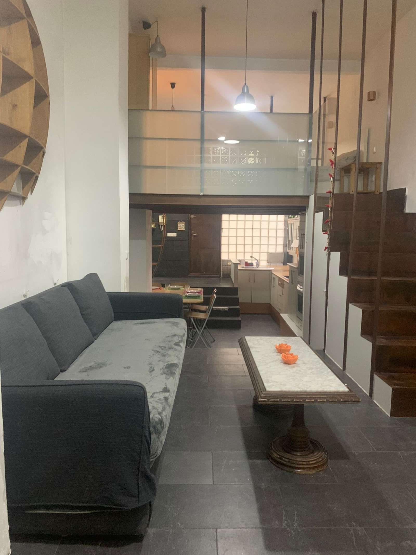 Sala d'estar de Estudi per a compartir en  Madrid Capital amb Aire condicionat, Calefacció i Terrassa