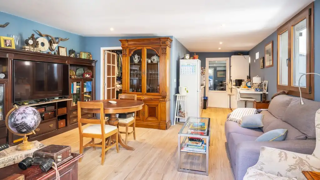 Sala de estar de Finca rústica en venta en  Palma de Mallorca con Aire acondicionado, Jardín privado y Terraza