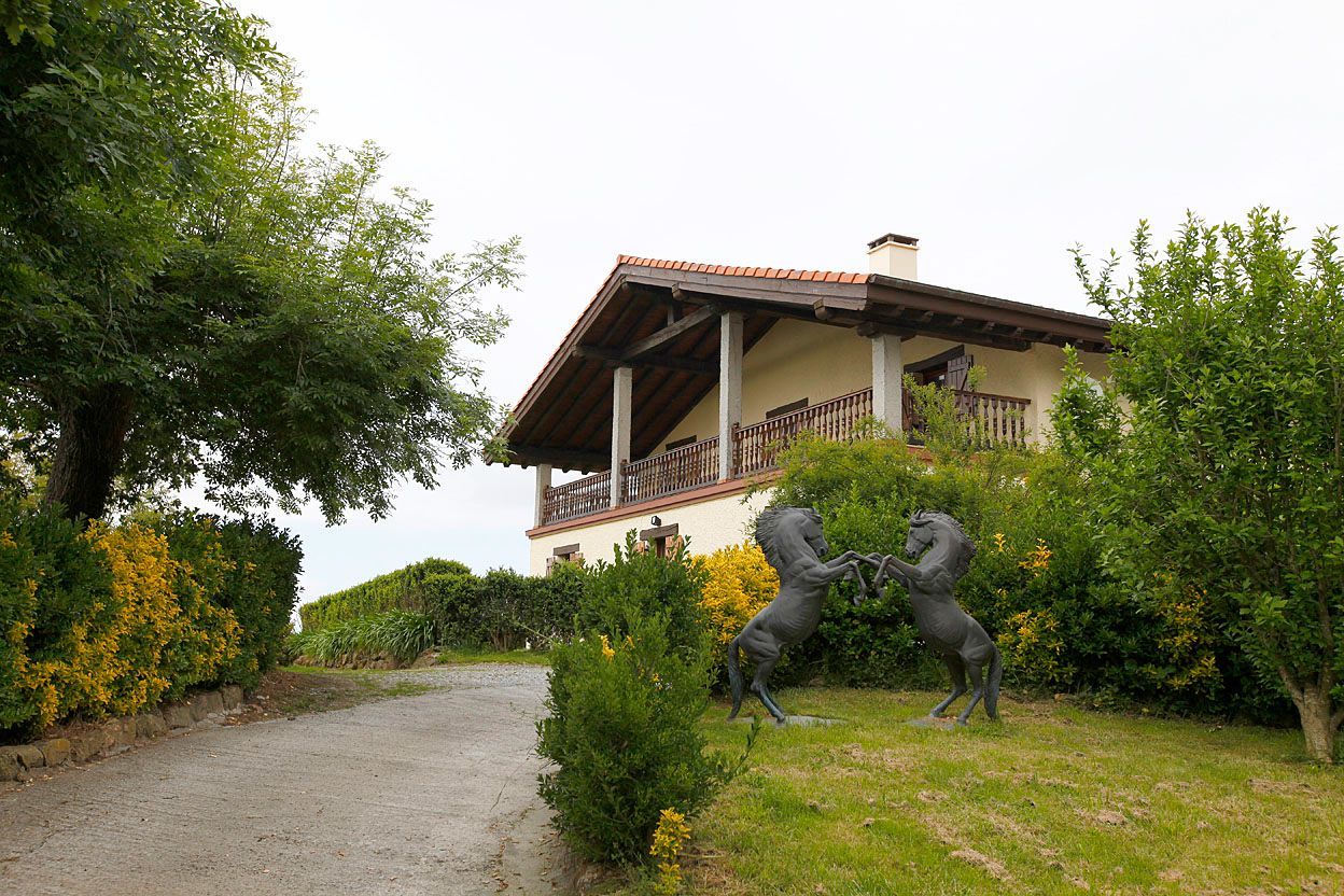 Exterior view of House or chalet for sale in Oiartzun  with Private garden, Terrace and Swimming Pool