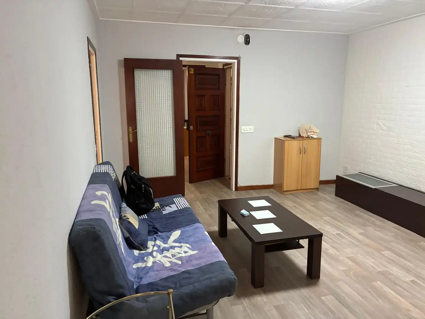 Sala de estar de Piso en venta en Mataró con Terraza, Trastero y Amueblado