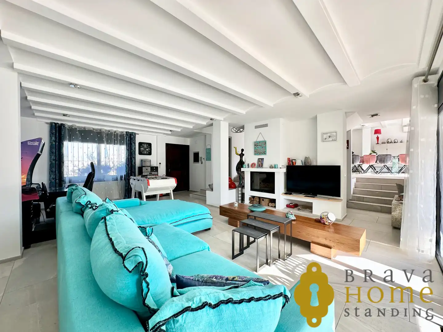 Sala de estar de Casa o chalet en venta en Empuriabrava con Aire acondicionado, Terraza y Piscina