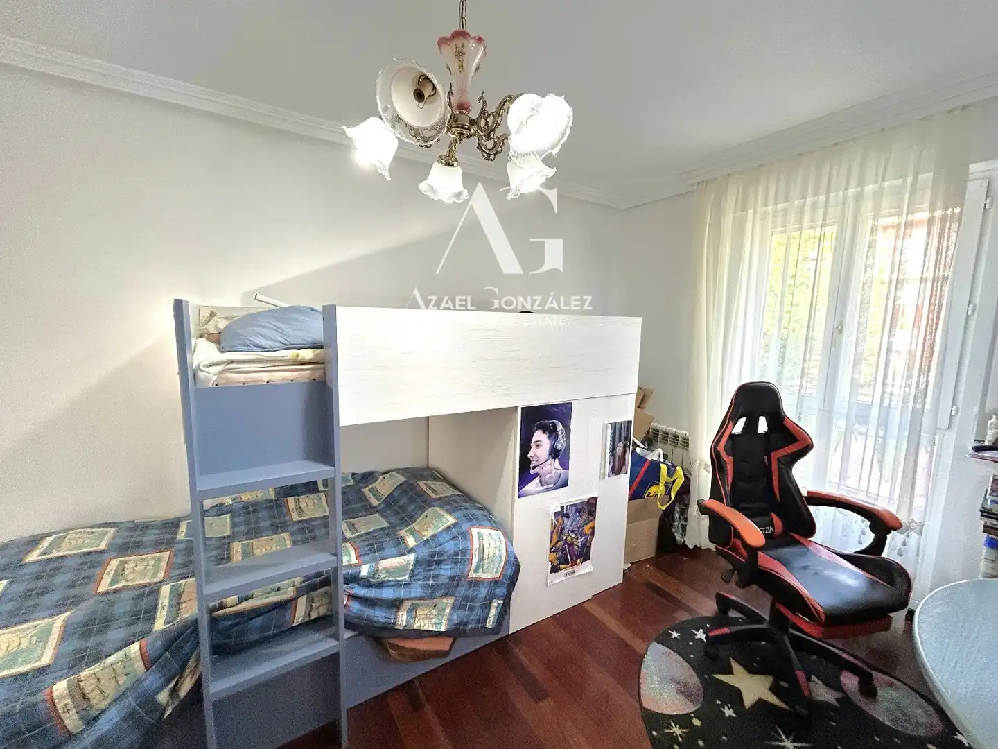 Schlafzimmer von Wohnung zum Verkauf in Población de Campos mit Heizung und Möbliert