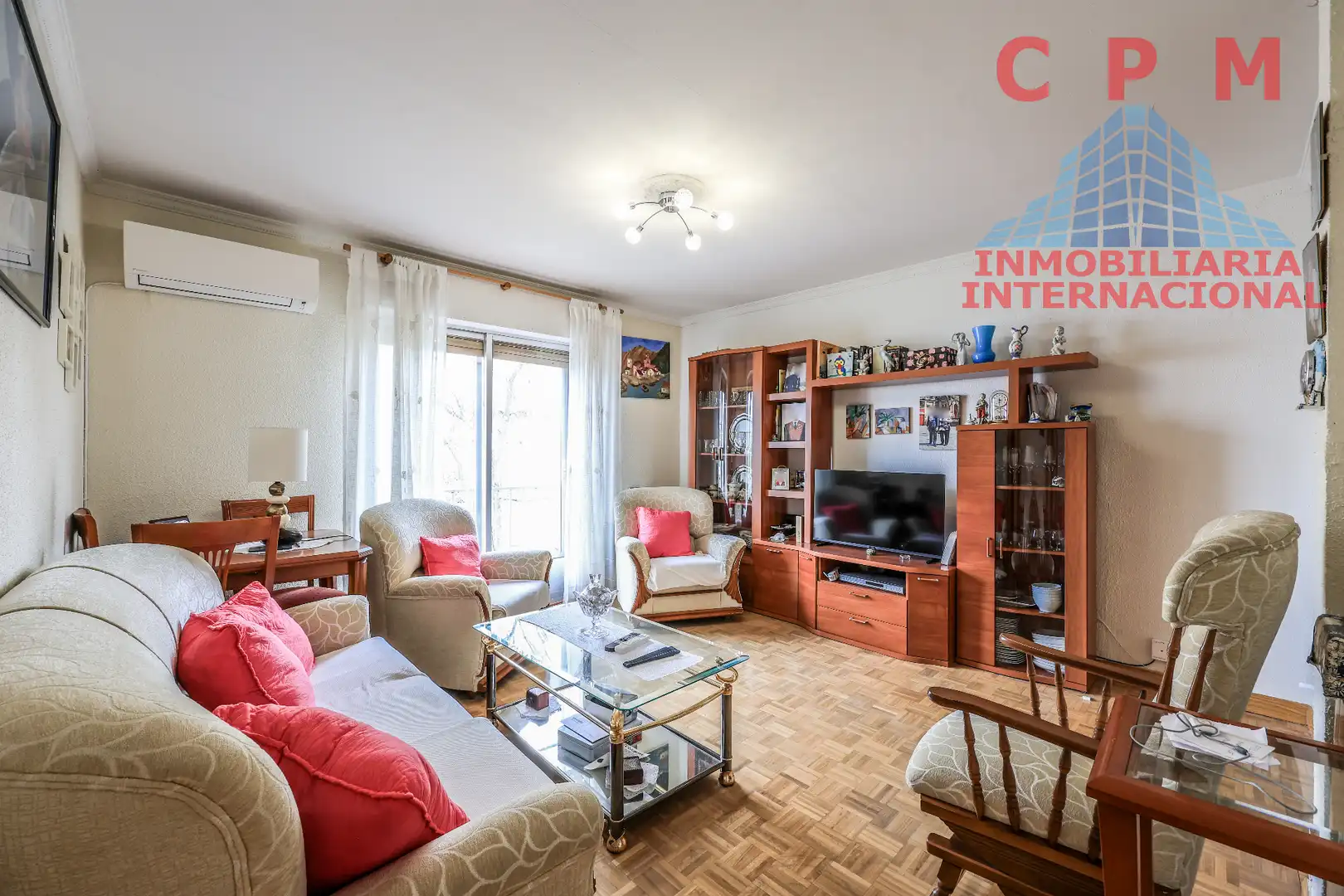 Sala de estar de Piso en venta en  Madrid Capital con Aire acondicionado, Calefacción y Parquet