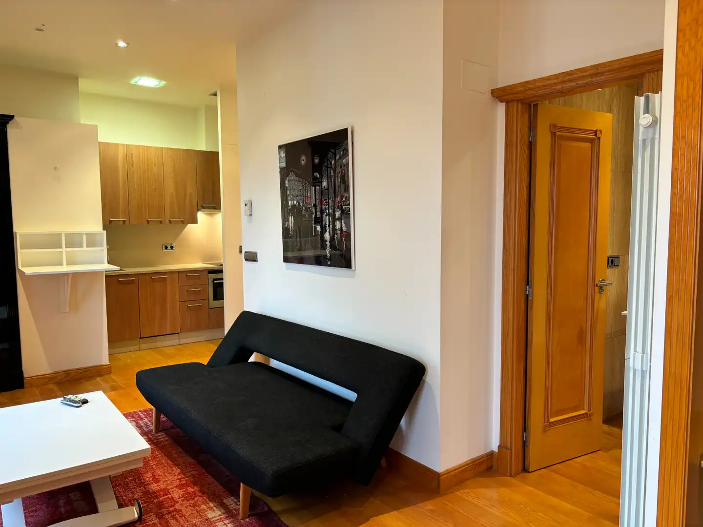 Sala de estar de Estudio de alquiler en Vigo  con Calefacción, Amueblado y Horno