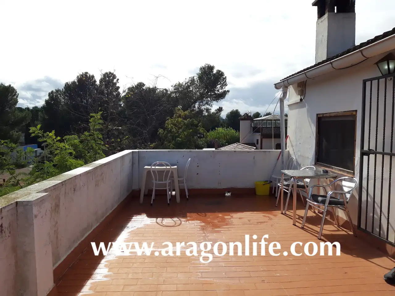 Terrassa de Casa o xalet en venda en Caspe amb Aire condicionat, Calefacció i Jardí privat