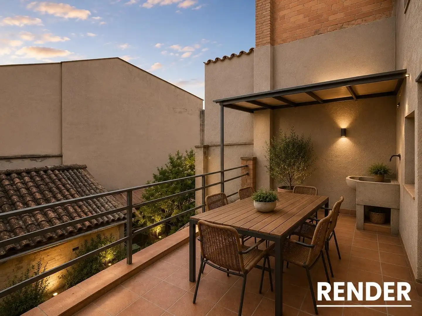 Terraza de Casa o chalet en venta en Sant Martí de Tous con Balcón