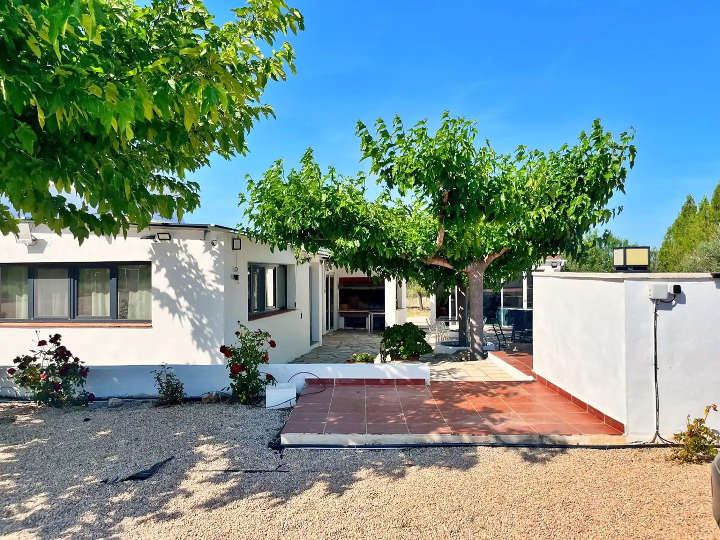 Vista exterior de Casa o chalet en venta en La Sénia con Piscina