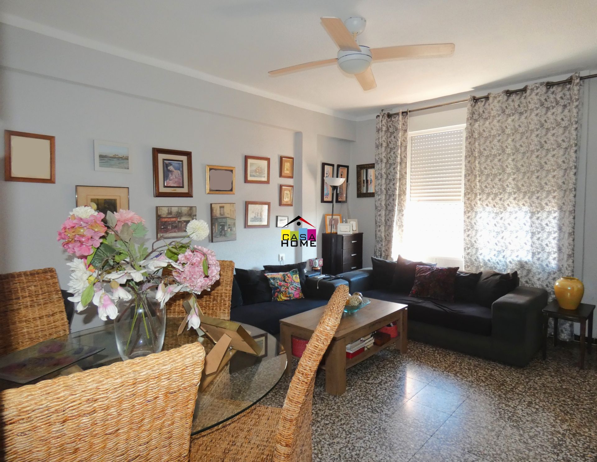 Living room of Flat for sale in Benicasim / Benicàssim  with Air Conditioner, Storage room and Balcony