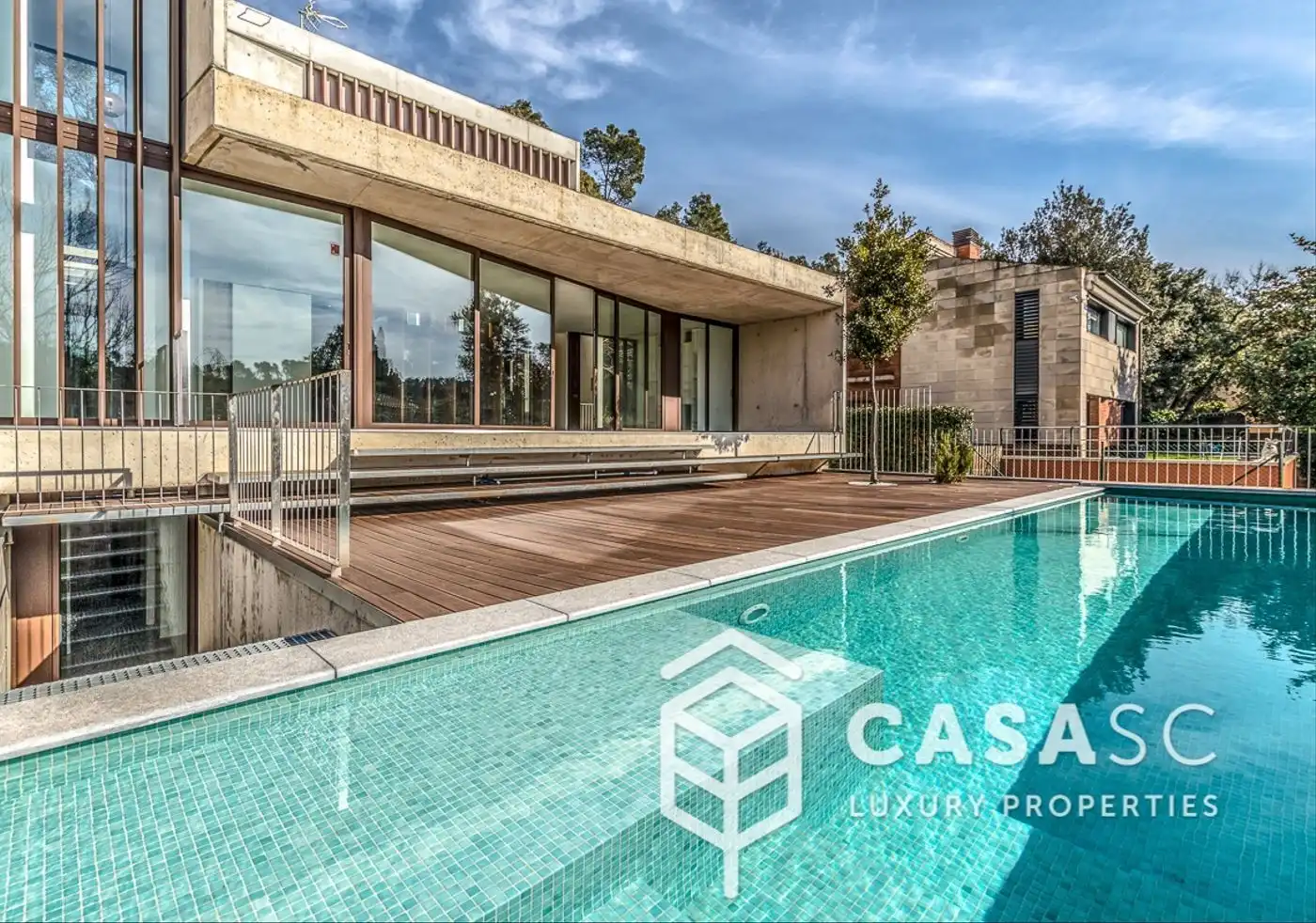 Exterior view of Houses for sale in Sant Cugat del Vallès  with Air Conditioner, Heating and Private garden