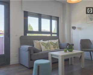 Living room of Flat to rent in  Madrid Capital  with Air Conditioner, Heating and Furnished