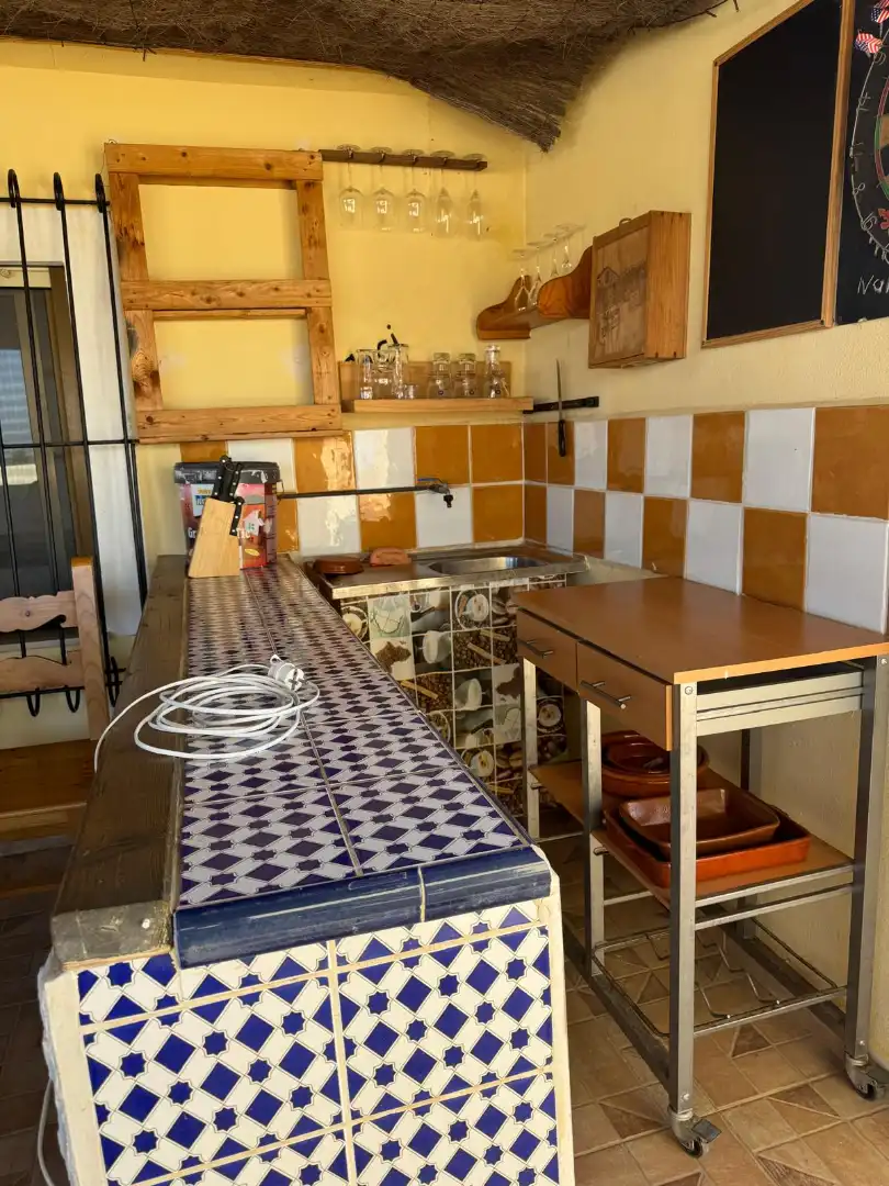 Cuina de Casa adosada en venda en San Fulgencio amb Jardí privat, Terrassa i Moblat
