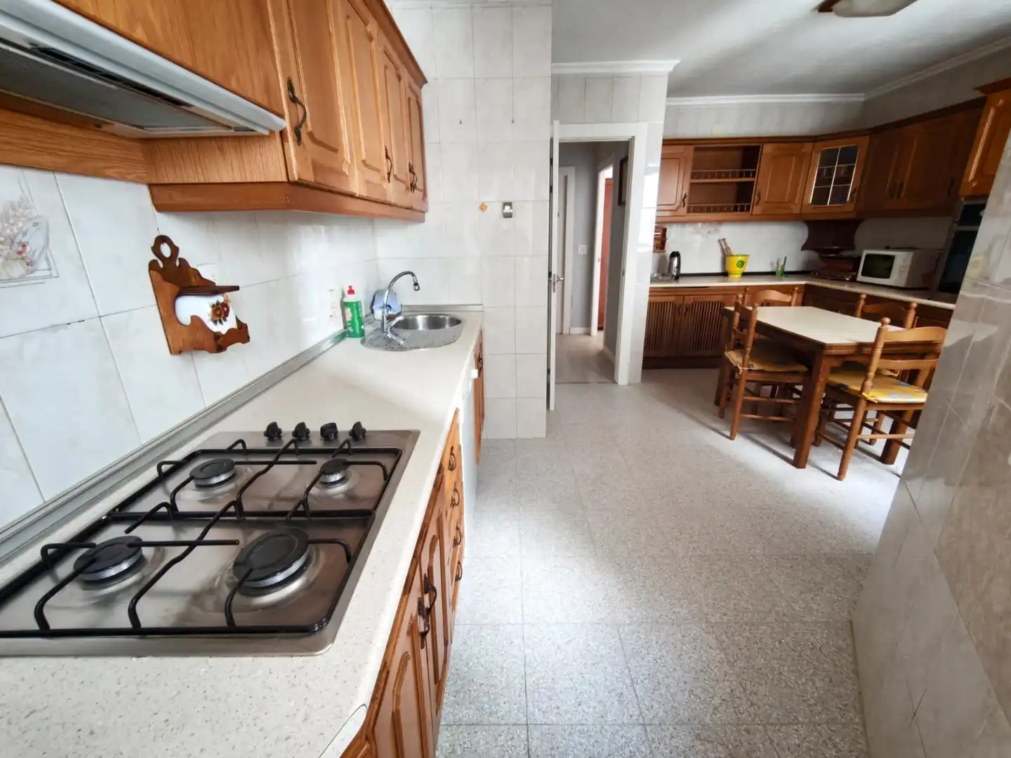 Kitchen of Flat for rent in Albacete  with Heating, Furnished and Balcony