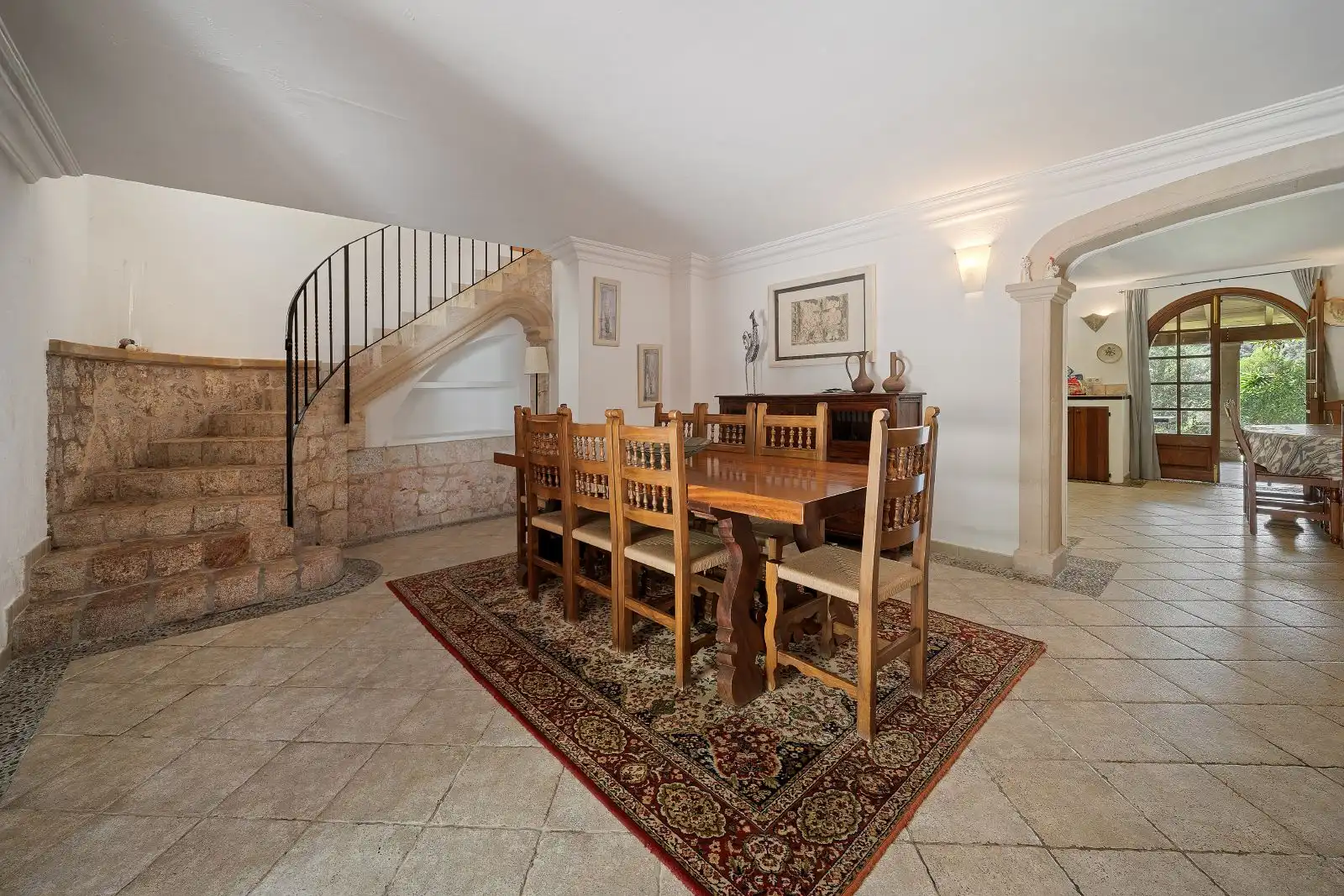 Dining room of Country homes for sale in Pollença  with Air Conditioner, Heating and Private garden