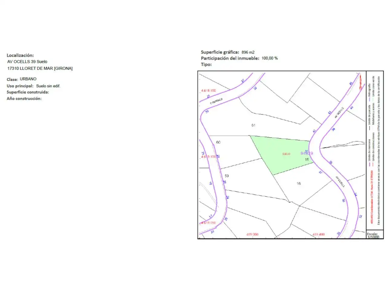 Rustikales Grundstück zum Verkauf in Avenida Ocells 39, imagen 16
