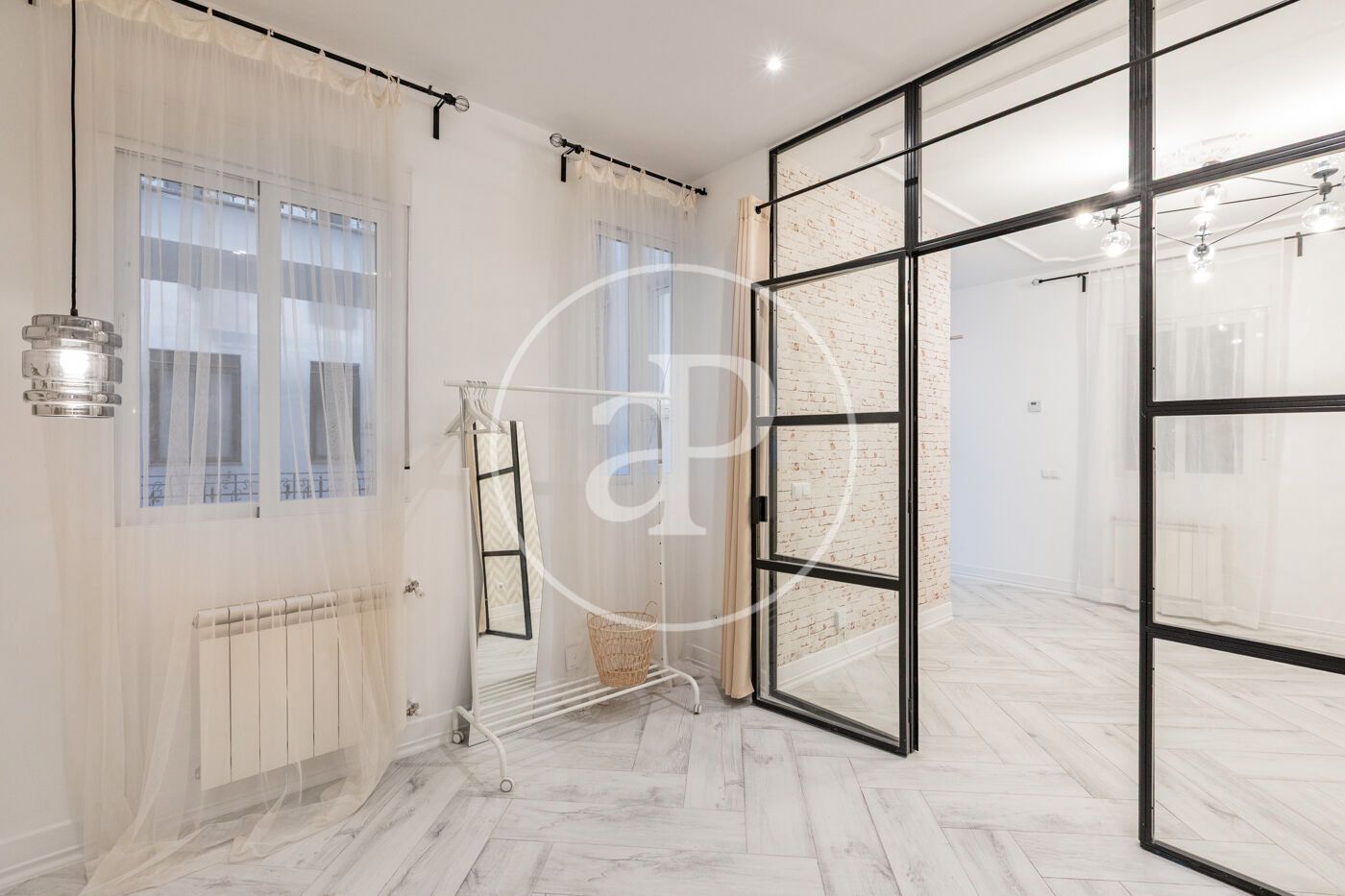 Bedroom of Flat for sale in  Madrid Capital  with Heating