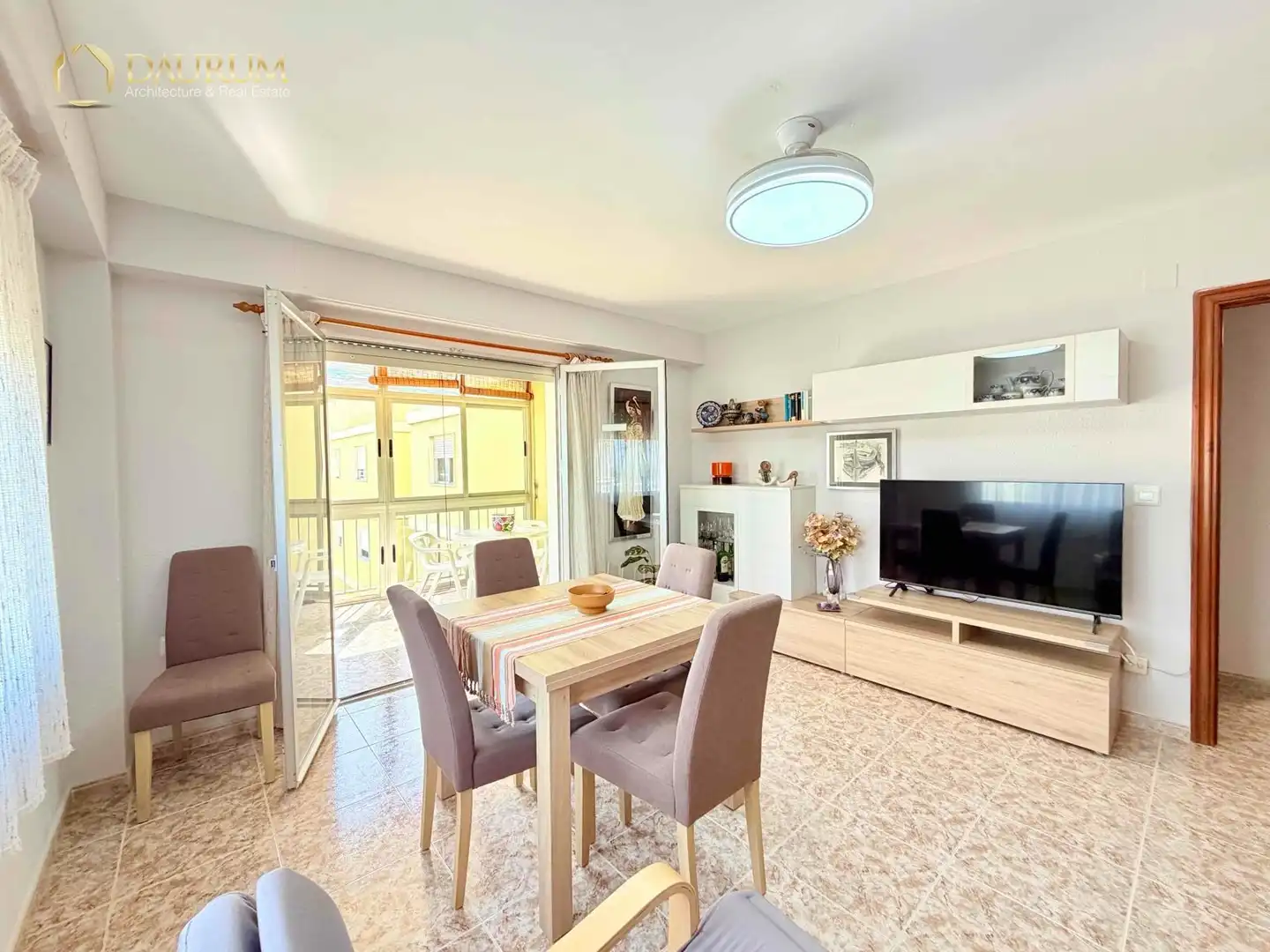 Sala de estar de Piso en venta en Sueca con Terraza y Amueblado