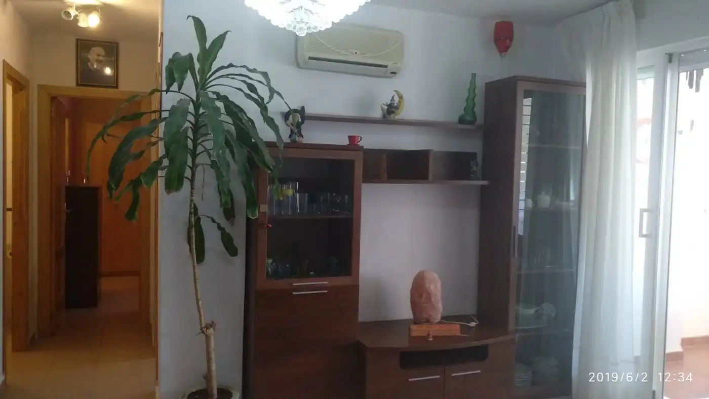 Living room of Flat for rent in Villajoyosa / La Vila Joiosa  with Air Conditioner, Private garden and Terrace