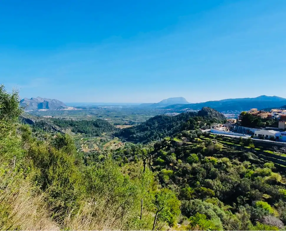 Exterior view of Houses for sale in La Vall de Laguar  with Air Conditioner, Heating and Private garden