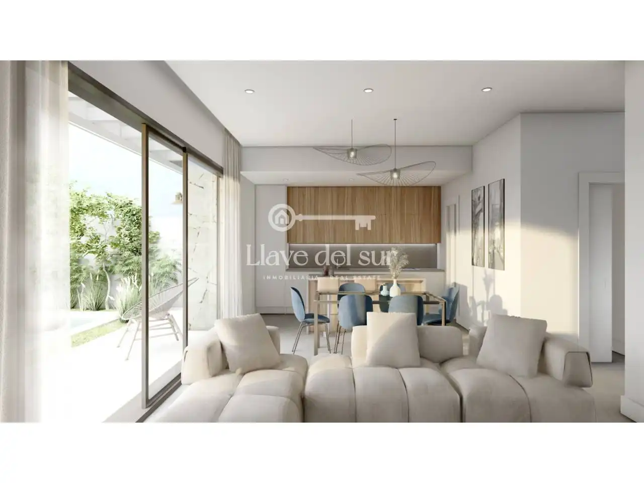 Sala de estar de Piso en venta en Murcia con Aire acondicionado, Jardín privado y Terraza