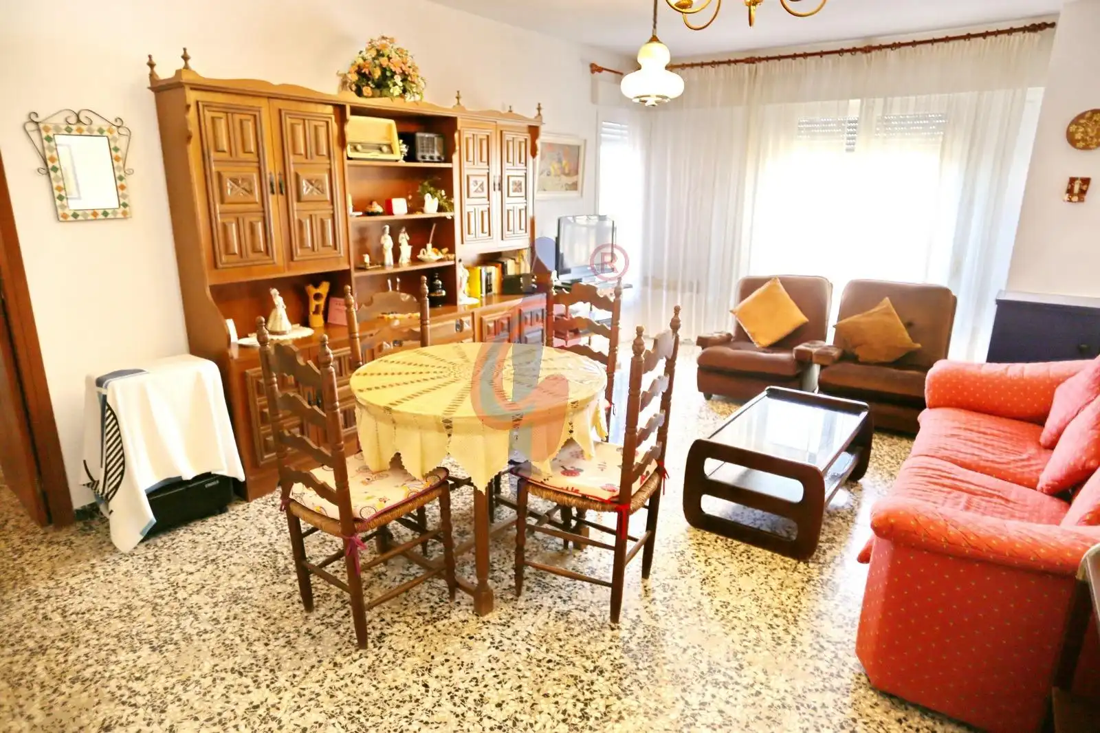Sala de estar de Apartamento en venta en Guardamar del Segura con Amueblado y Balcón