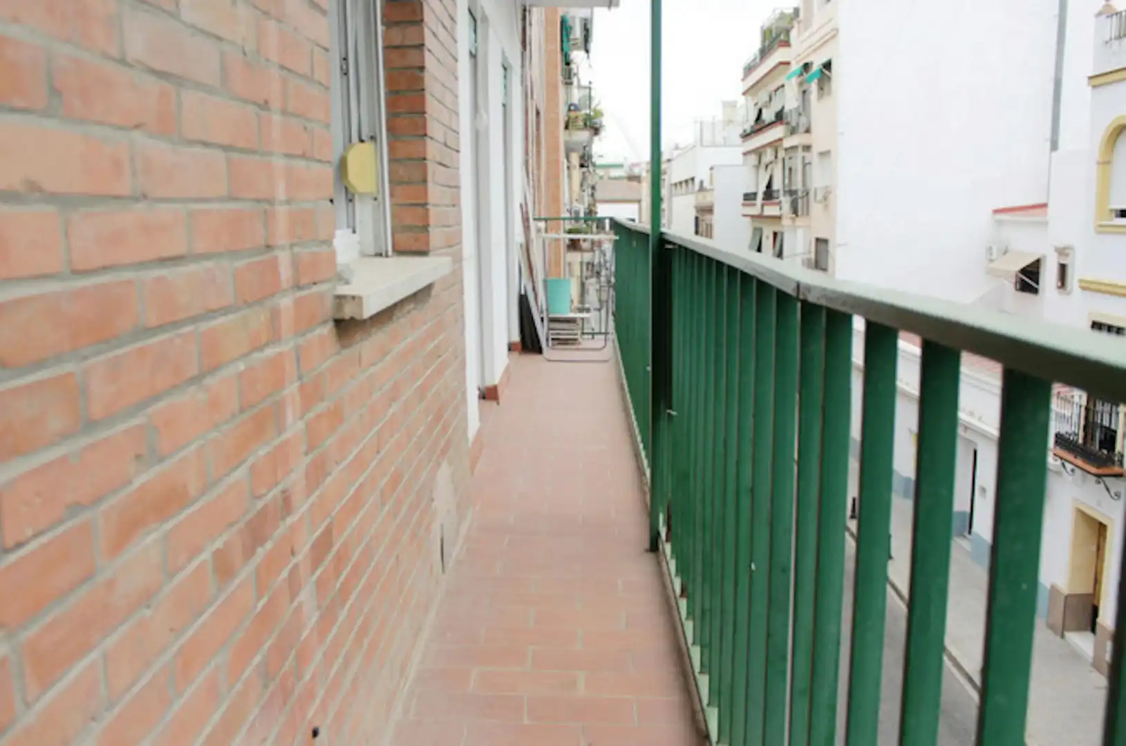 Außenansicht von Wohnung zur untervermieten in Sevilla mit Klimaanlage, Möbliert und Waschmaschine