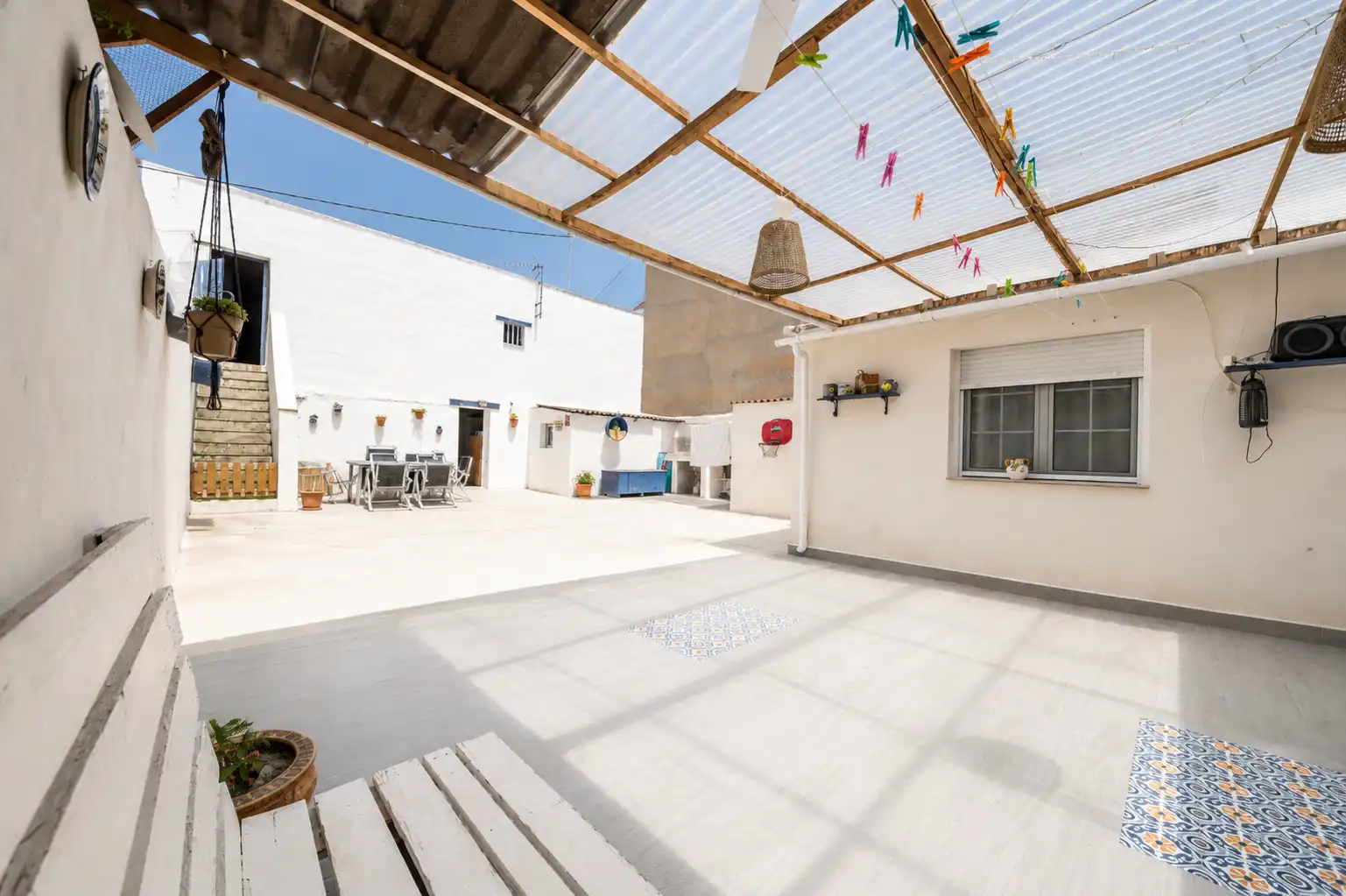 Terrassa de Casa adosada en venda en Pilar de la Horadada amb Aire condicionat, Jardí privat i Traster