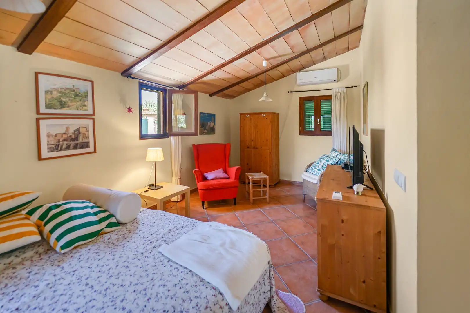 Schlafzimmer von Country house zum Verkauf in Campos mit Klimaanlage, Heizung und Abstellraum