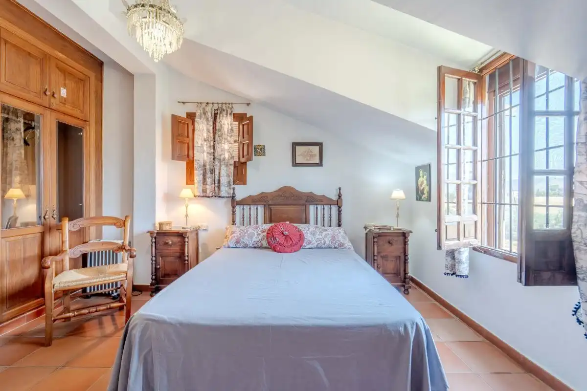 Habitación de Finca rústica en venta en Antequera con Aire acondicionado, Calefacción y Jardín privado