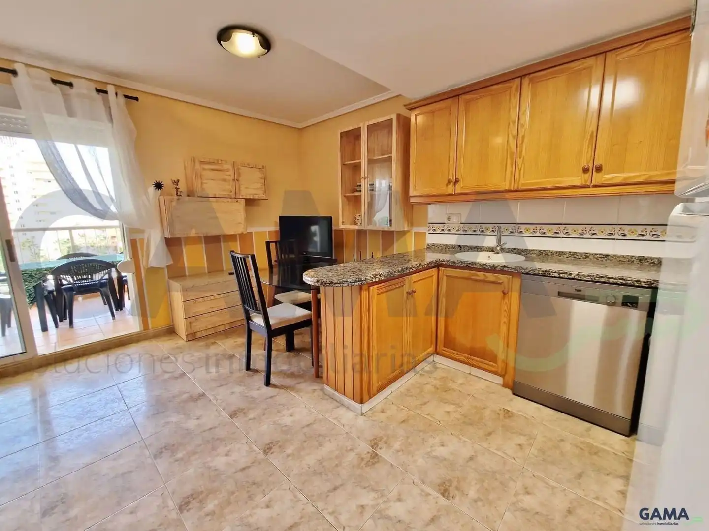 Küche von Wohnung zur Miete in Tavernes de la Valldigna mit Terrasse, Schwimmbad und Möbliert