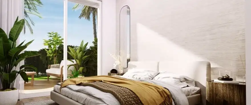Dormitori de Apartament en venda en Santa Pola amb Aire condicionat, Jardí privat i Parquet
