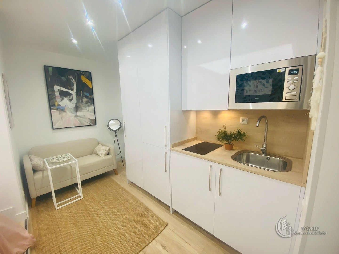 Kitchen of Study for sale in  Madrid Capital  with Air Conditioner, Heating and Furnished