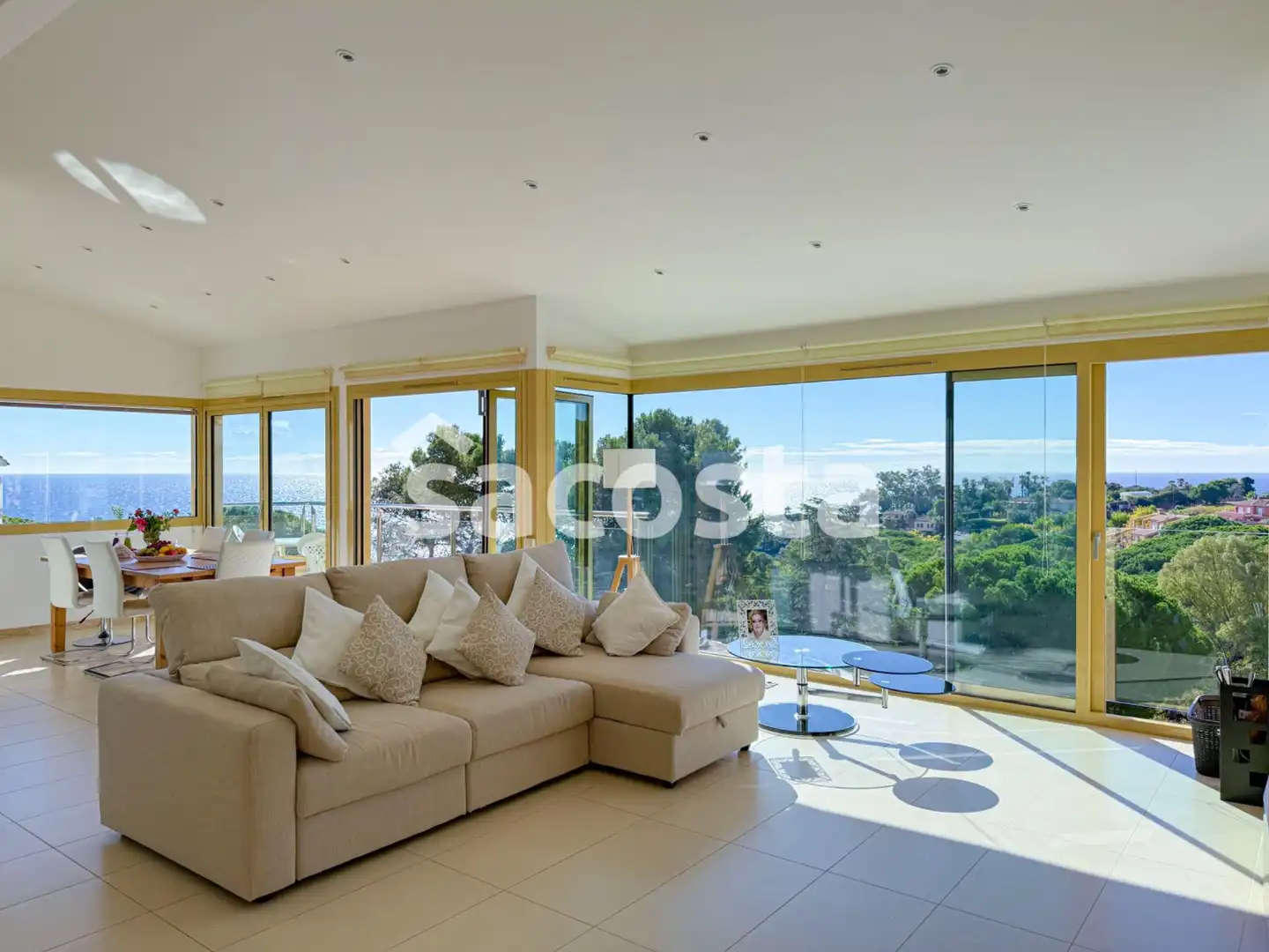 Sala de estar de Casa o chalet en venta en Blanes con Terraza, Piscina y Amueblado