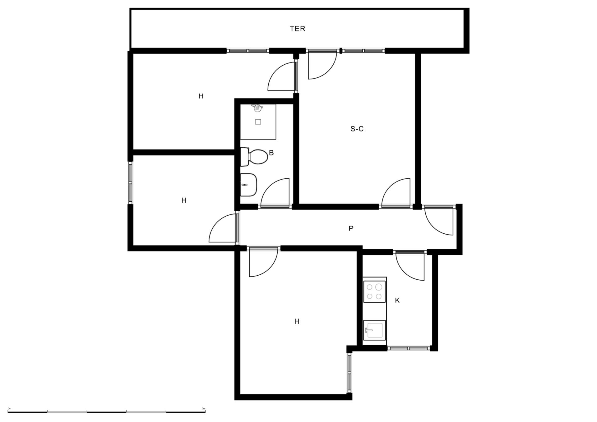 Wohnung miete in  Madrid Capital mit Terrasse, Ofen und Balkon