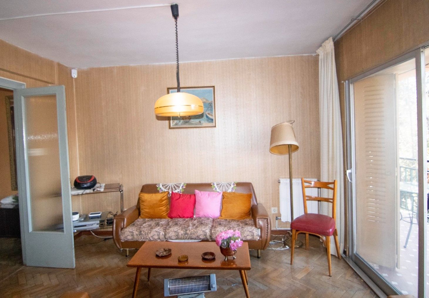 Living room of Flat for sale in  Madrid Capital  with Air Conditioner, Heating and Terrace