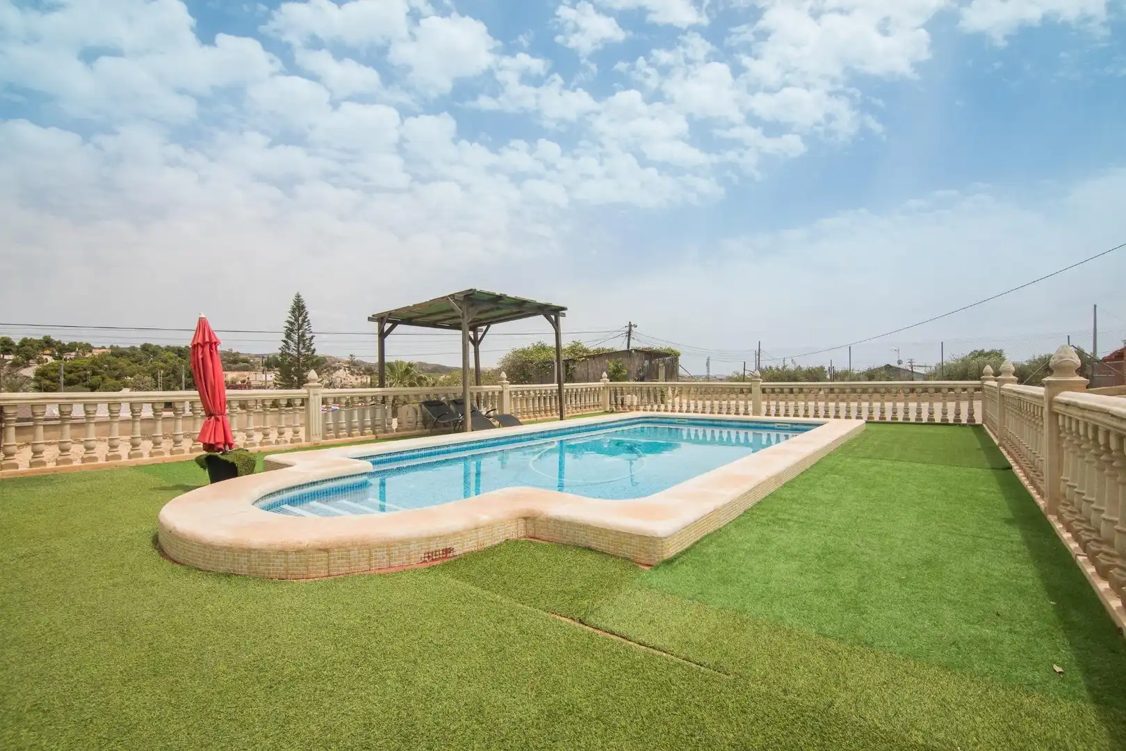 Piscina de Casa o xalet en venda en Elche / Elx amb Aire condicionat, Jardí privat i Terrassa