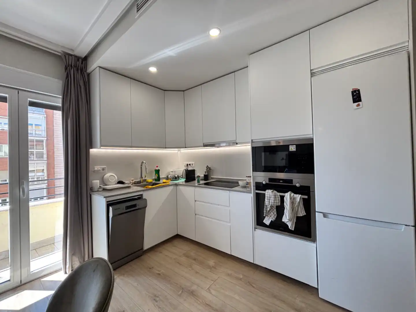 Küche von Wohnung zur Miete in Madrid mit Klimaanlage, Heizung und Möbliert