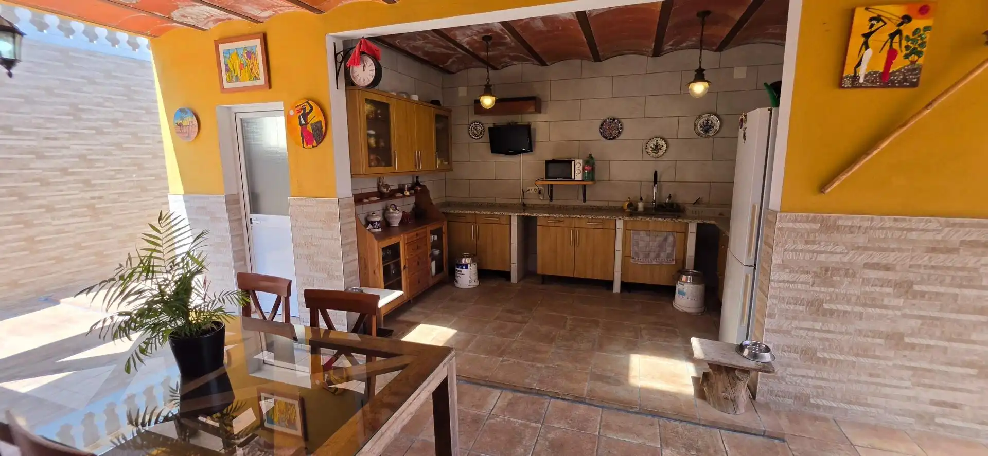 Cocina de Casa o chalet en venta en Fogars de la Selva con Aire acondicionado, Calefacción y Terraza