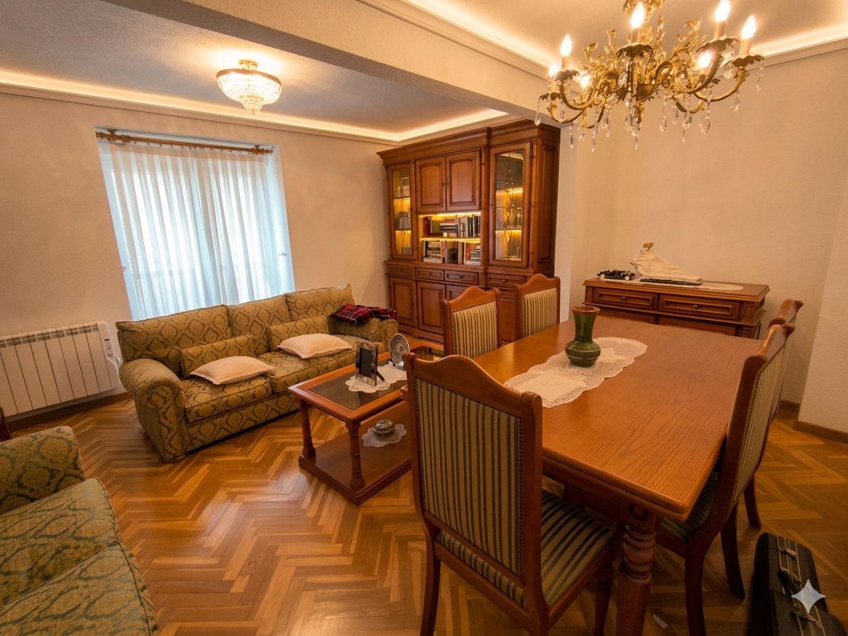 Sala d'estar de Pis en venda en San Lorenzo de El Escorial amb Calefacció, Parquet i Traster