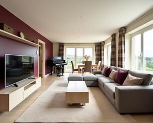 Living room of Attic for sale in  Barcelona Capital  with Furnished